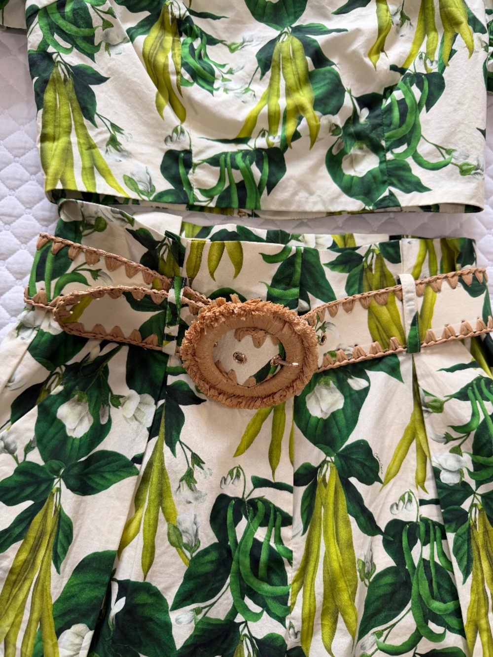 Cara Cara Palmer Floral green tropical  2 pc shorts Set Short Sleeve Sz 2/4 - Picture 12 of 12